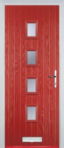 Milan Door in Red