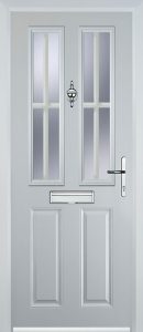 Edale Door in White with Georgian Bar