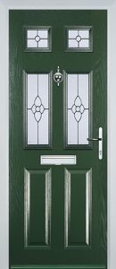 Castleton Door in Green