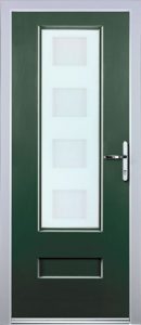 New York Door in Green