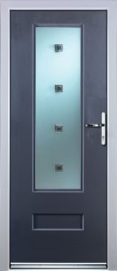 New York Door in Blue