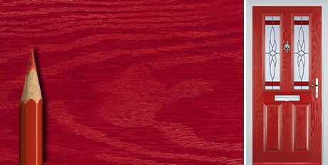 Red Composite Door Colour