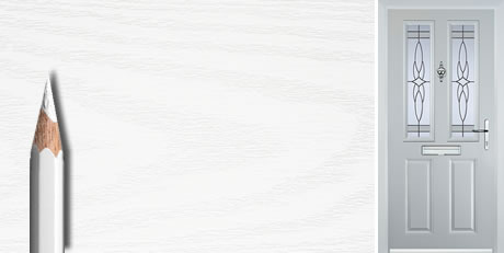 White Composite Door Colour