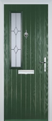 Lodz (H) Door in Green
